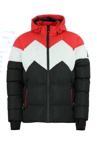 Gewatteerde Jas met Capuchon Cerulis Rood - Rood