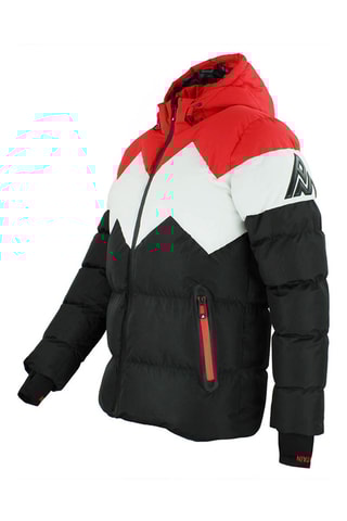 Gewatteerde Jas met Capuchon Cerulis Rood - Rood