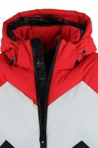 Gewatteerde Jas met Capuchon Cerulis Rood - Rood