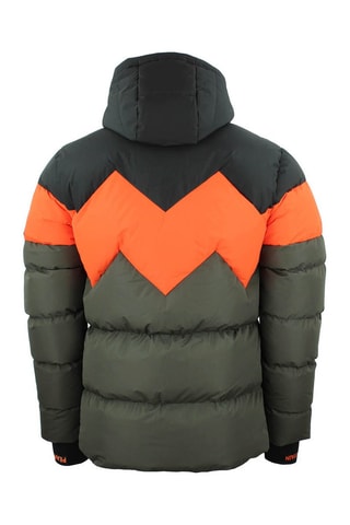 Gewatteerde Jas met Capuchon Cerulis Kaki - Zwart