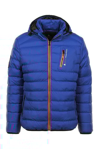 Gewatteerde Jas met Capuchon Ecarfou Koningsblauw - Blauw