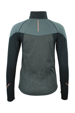 T-shirt Antor Gemêleerd grijs en Petrolblauw - Zwart