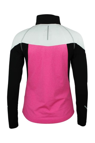 T-shirt Antor Gemêleerd grijs en Petrolblauw - Roze