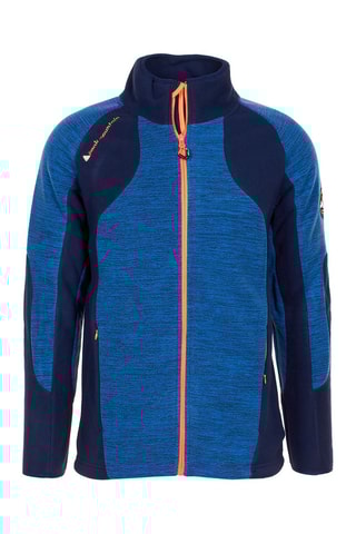 Fleece Jack Cecut Peak Mountain - Gemêleerd Grijs en Anijsgroen - Blauw