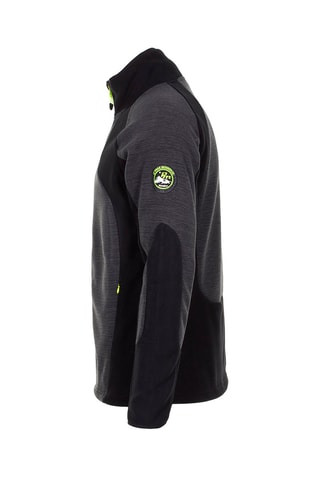 Fleece Jack Cecut Peak Mountain - Gemêleerd Grijs en Anijsgroen - Zwart