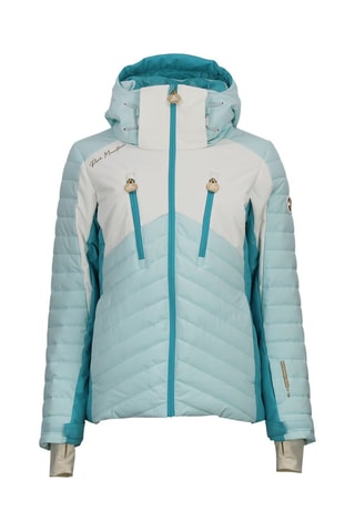 Gewatteerde Jas met Capuchon Acharme - Hemelsblauw - Wit en blauw