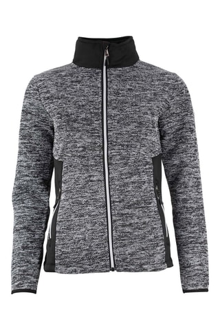 Fleece Sweater Acrest Zwart en Zilverkleurig - Zwart