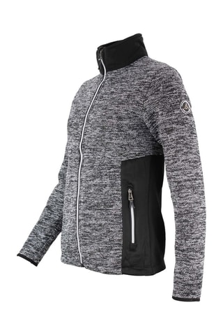 Fleece Sweater Acrest Zwart en Zilverkleurig - Zwart