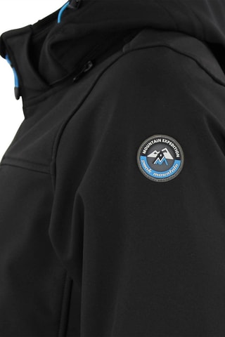 Jas met Capuchon Softshell Claudio Zwart - Zwart