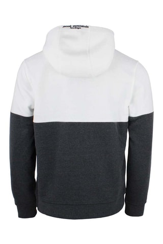 Sweater met Capuchon Carlo Gemêleerd Donkergrijs en Wit - Zwart