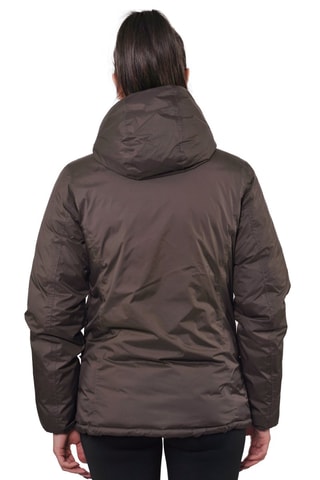Dubbelzijdige Gewatteerde Jas met Capuchon Awa Bruin - Bruin