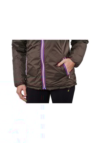 Dubbelzijdige Gewatteerde Jas met Capuchon Awa Bruin - Bruin