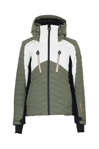 Gewatteerde Jas met Capuchon Acharme - Hemelsblauw - Zwart en groen