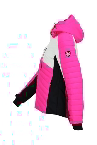 Gewatteerde Jas met Capuchon Acharme - Hemelsblauw - Wit en roze