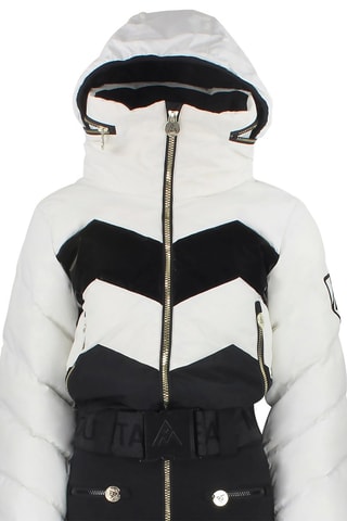 Jasje met Capuchon en Skibroek Antiero - Hemelsblauw en Wit - Wit en zwart