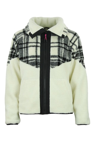 Fleece Jack Aliesse - Wit - Wit en zwart