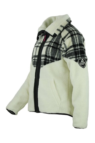 Fleece Jack Aliesse - Wit - Wit en zwart