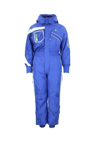 Jumpsuit met Capuchon Ecombo - Blauw - Blauw, groen en wit