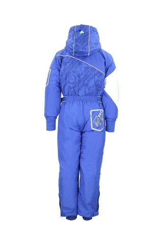 Jumpsuit met Capuchon Ecombo - Blauw - Blauw, groen en wit