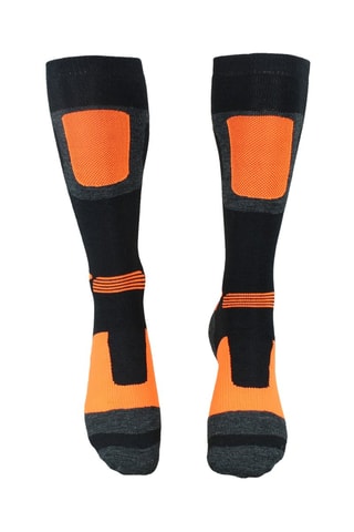 Skisokken Chocks - Lichtblauw - Zwart en oranje