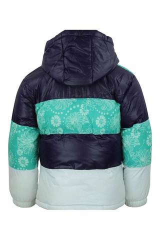 Gewatteerde Jas met Capuchon Falea Zwart - Blauw