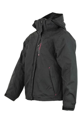 2-in-1 Ski-jasje Gaciono Zwart en Fuchsia - Zwart