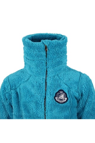 Fleece Jasje Fasana Donkerbruin - Blauw