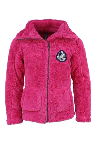 Fleece Jasje Fasana Donkerbruin - Roze
