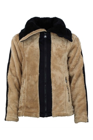 Fleece Jasje Areva Ecru - Zwart