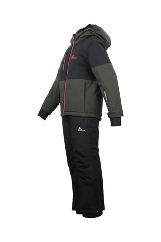 Jasje met Capuchon en Broek - Kaki en Zwart - Zwart en groen