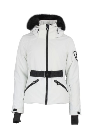 Ski-jasje met Capuchon Alcone - Ecru - Wit en zwart