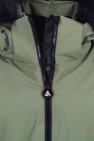 Ski-jasje met Capuchon Alcone - Ecru - Zwart en groen