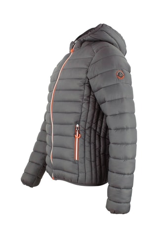 Gewatteerde Jas met Capuchon Caen Grijs - Grijs