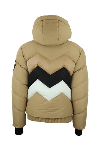 Gewatteerde Jas met Capuchon Arulis - Beige - Zwart, wit en beige