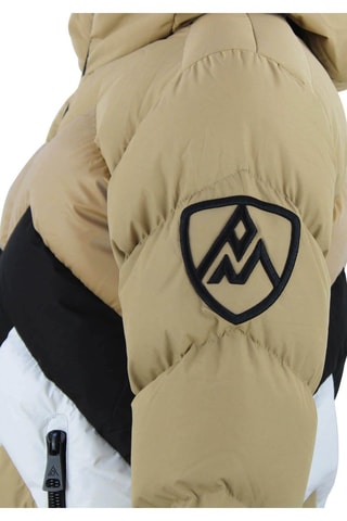 Gewatteerde Jas met Capuchon Arulis - Beige - Zwart, wit en beige