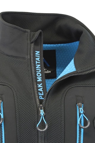 Softshell Jack Candy - Zwart - Zwart en blauw