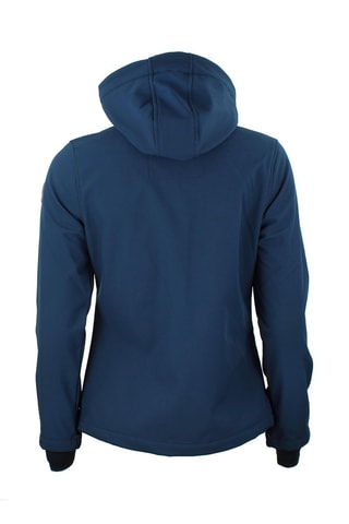 Jas met Capuchon Softshell Aclaudio Nachtblauw - Blauw