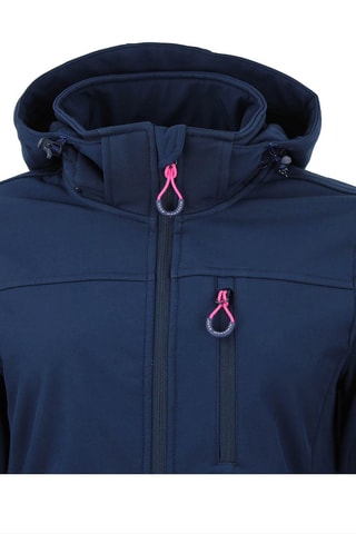 Jas met Capuchon Softshell Aclaudio Nachtblauw - Blauw