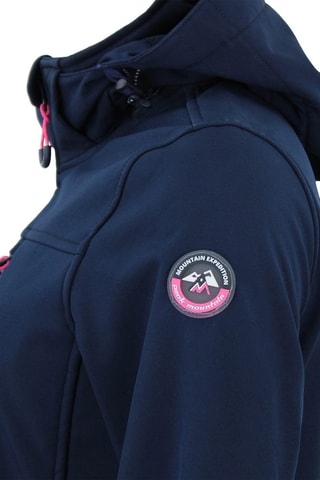 Jas met Capuchon Softshell Aclaudio Nachtblauw - Blauw