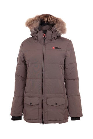 Gewatteerde Jas met Capuchon Atole Wit - Bruin