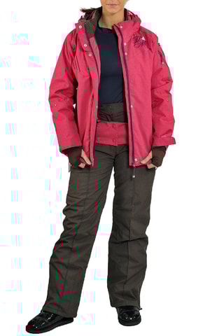 Jasje en Skibroek Gazly Fuchsia en Koffiebruin - Roze