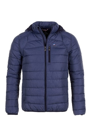 Gewatteerde Jas met Capuchon Cenzo Peak Mountain - Gemêleerd Lichtgrijs - Blauw