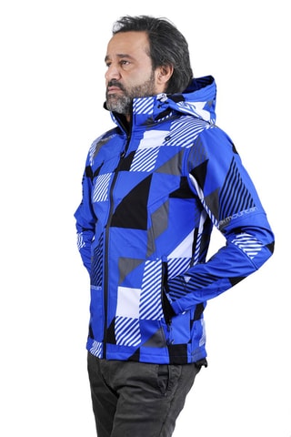 Jack met Capuchon Cover Peak Mountain - Blauw en Grijs - Blauw