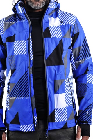 Jack met Capuchon Cover Peak Mountain - Blauw en Grijs - Blauw