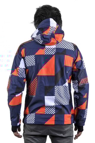 Jack met Capuchon Cover Peak Mountain - Blauw en Grijs - Blauw