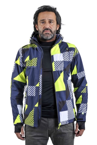 Jack met Capuchon Cover Peak Mountain - Blauw en Grijs - Blauw