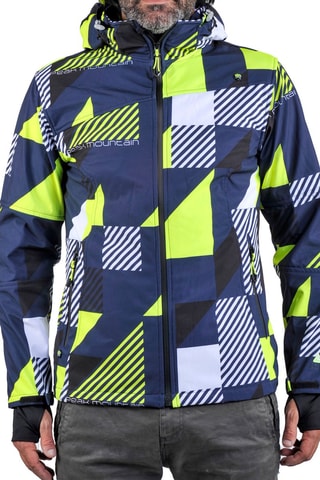 Jack met Capuchon Cover Peak Mountain - Blauw en Grijs - Blauw