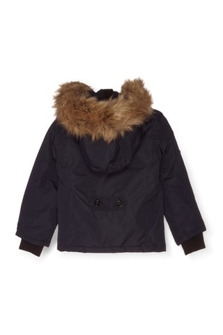 Parka met Capuchon Falava Marineblauw - Blauw