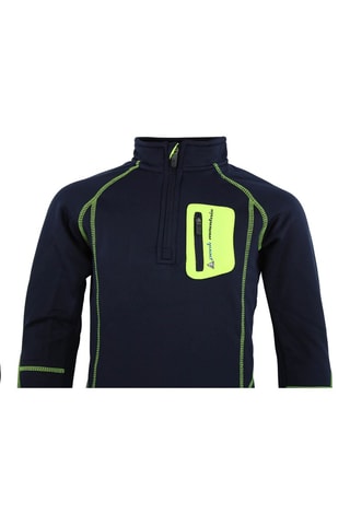 Fleece Trui Ecerun Grijs - Blauw en groen