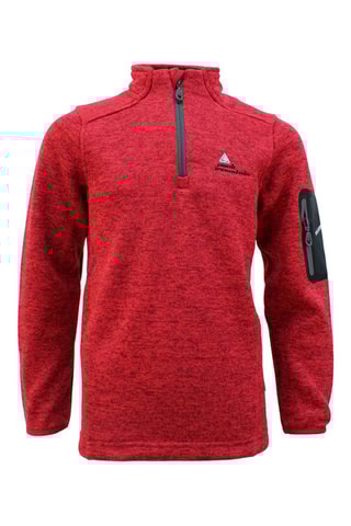 Fleece Trui Ecypa Gemêleerd Limoengroen - Rood